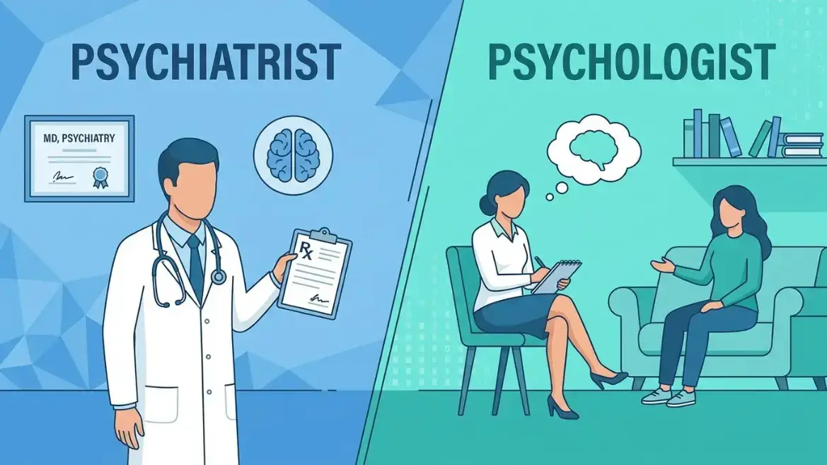Psychiatrist vs psychologist difference in mental health care