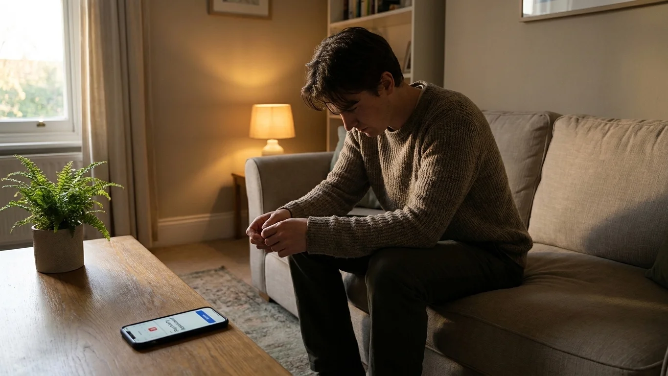 Person sitting alone considering when to seek mental or behavioral health help