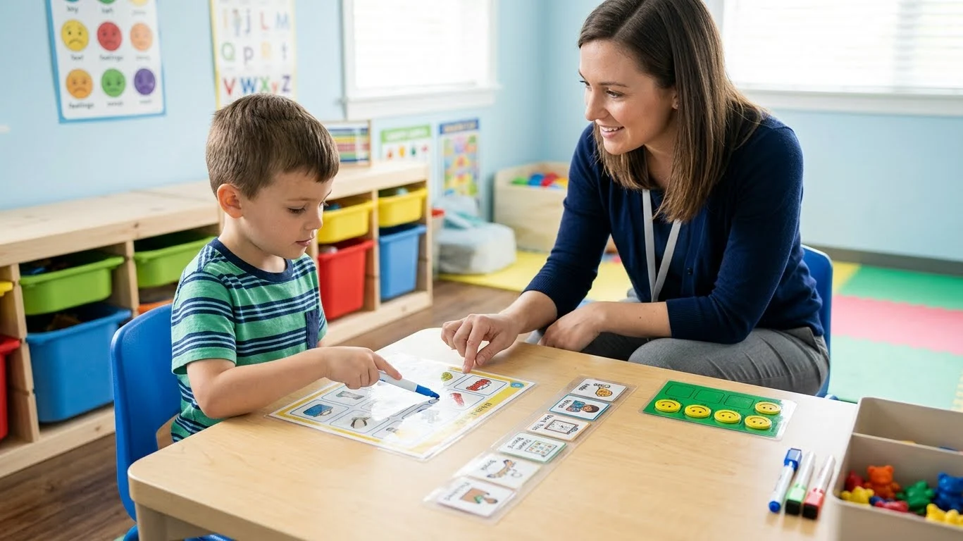 behavioral therapy session as treatment option for ADHD child