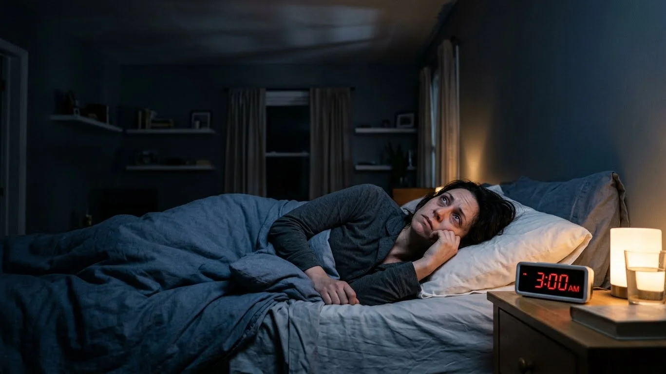 anxiety keeping person awake at night more than normal stress